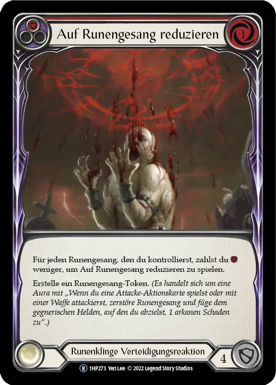 Card: Reduce to Runechant (red)