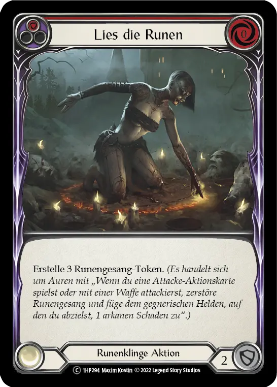 Card: Read the Runes (red)