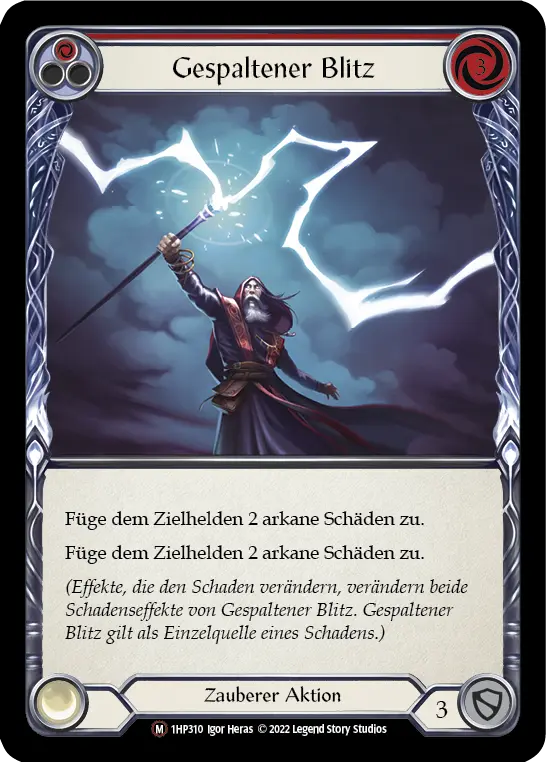 Card: Forked Lightning (red)