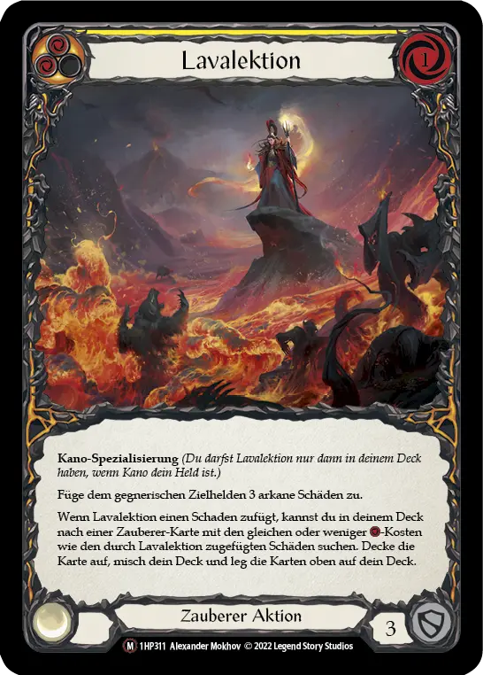 Card: Lesson in Lava (yel)