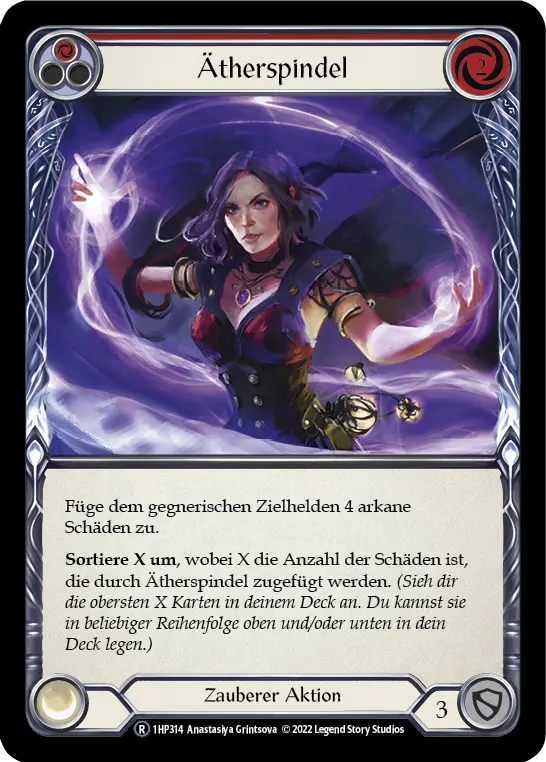 Card: Aether Spindle (red)
