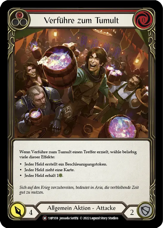 Card: Coax a Commotion (red)