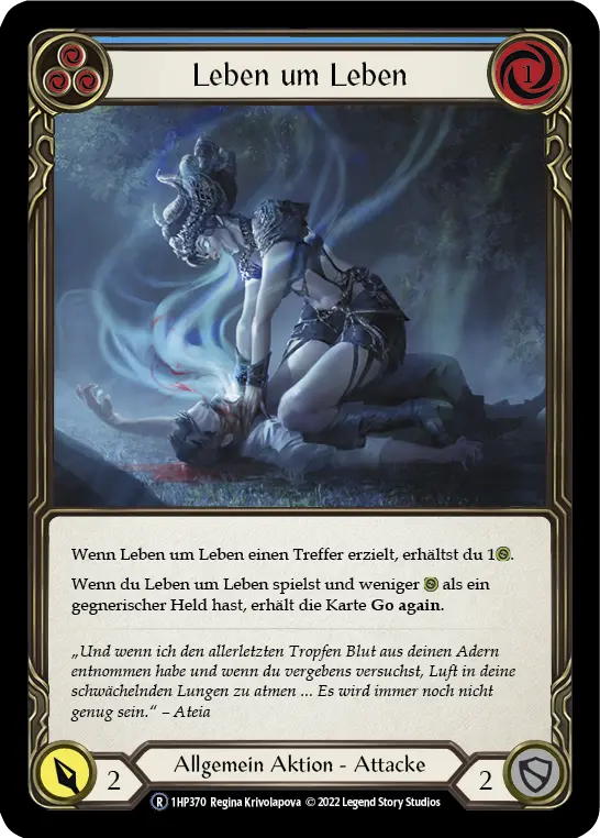 Card: Life for a Life (blu)