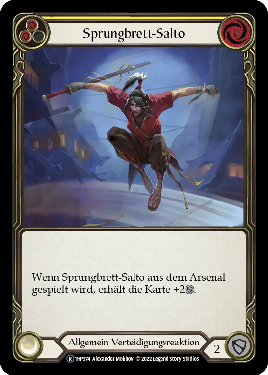 Card: Springboard Somersault (yel)
