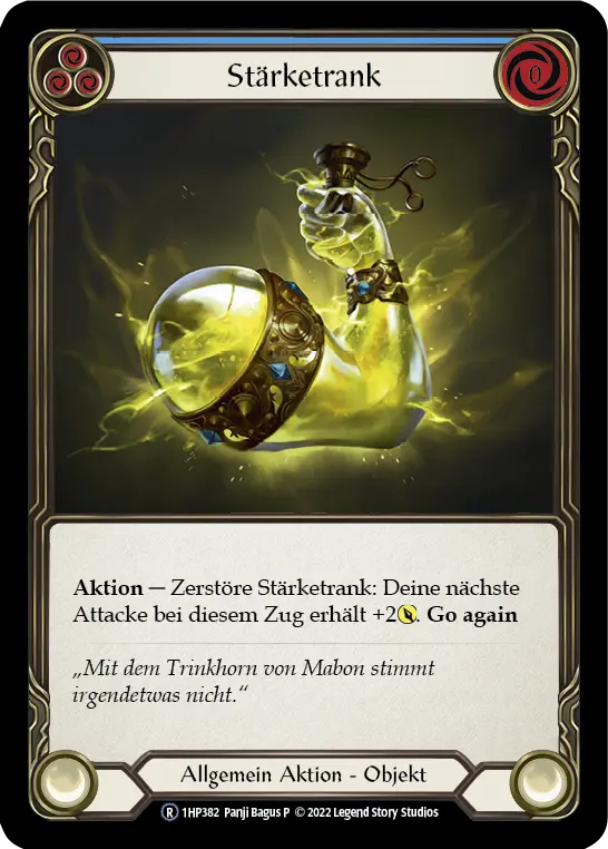 Card: Potion of Strength (blu)