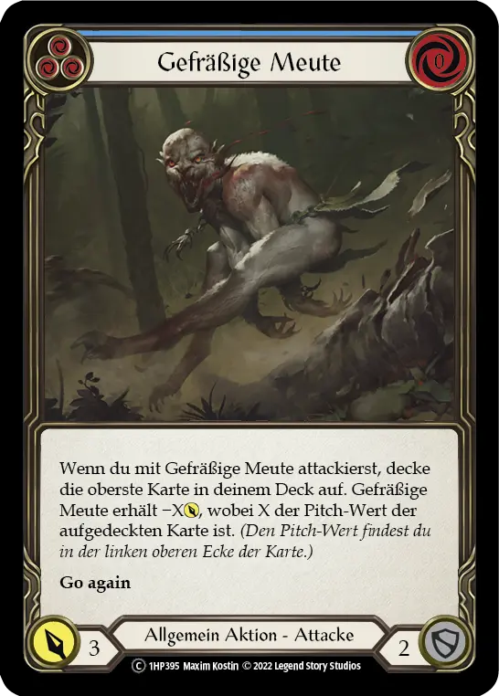 Card: Ravenous Rabble (blu)