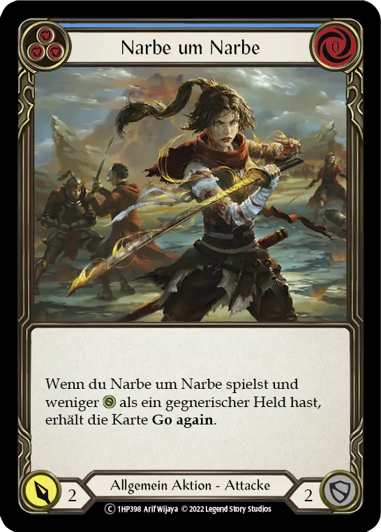 Card: Scar for a Scar (blu)