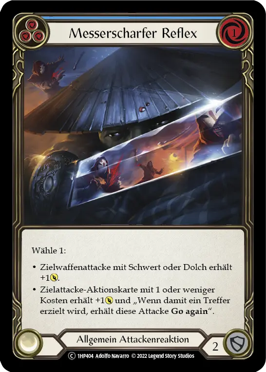 Card: Razor Reflex (blu)