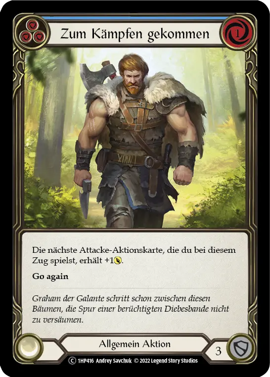 Card: Come to Fight (blu)