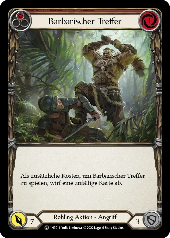 Card: Savage Swing (red)