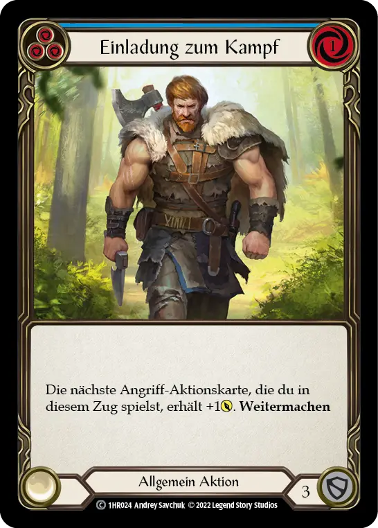 Card: Come to Fight (blu)