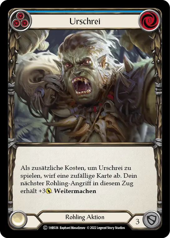Card: Primeval Bellow (blu)