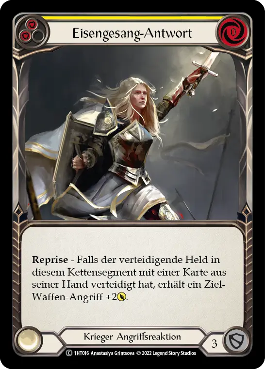 Card: Ironsong Response (yel)