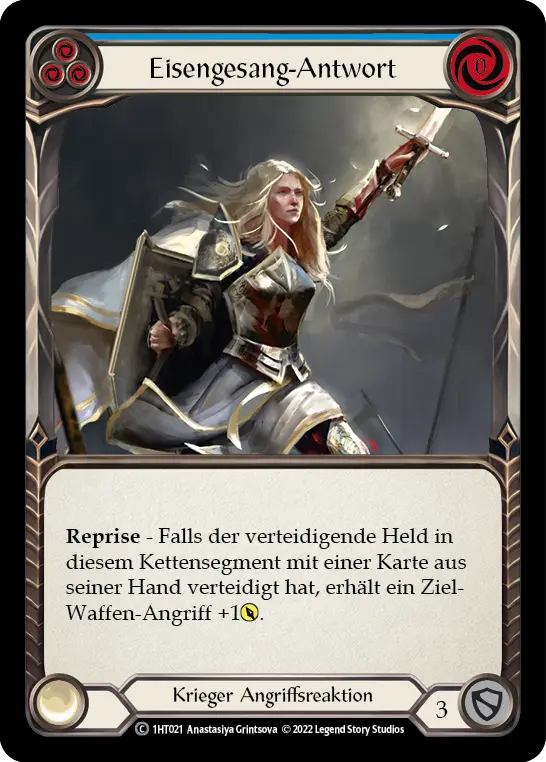 Card: Ironsong Response (blu)