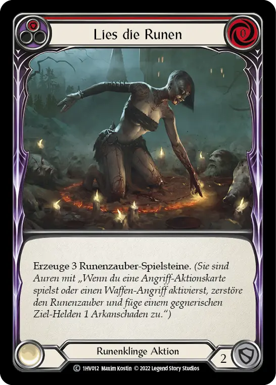 Card: Read the Runes (red)