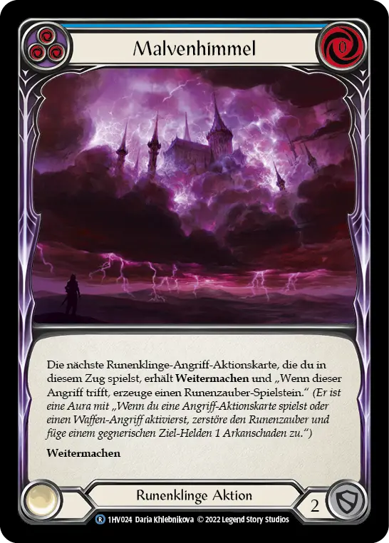Card: Mauvrion Skies (blu)