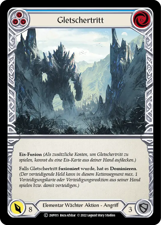 Card: Glacial Footsteps (blu)