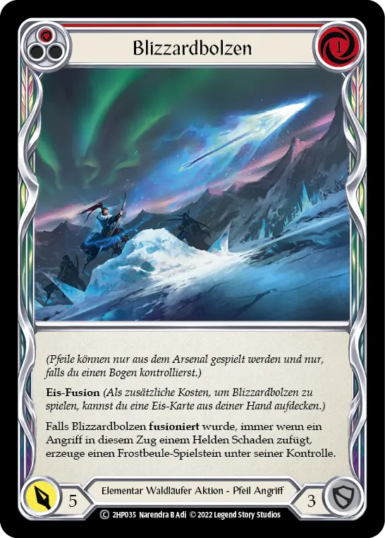 Card: Blizzard Bolt (red)