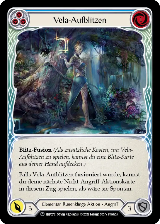 Card: Vela Flash (blu)