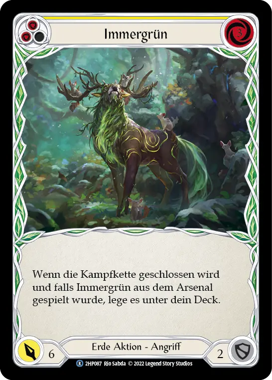 Card: Evergreen (yel)