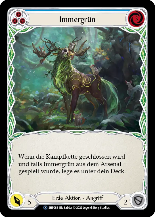 Card: Evergreen (blu)