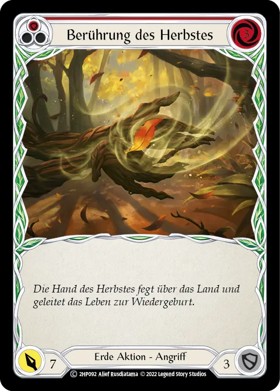 Card: Autumn's Touch (red)