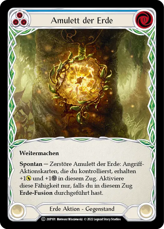 Card: Amulet of Earth (blu)