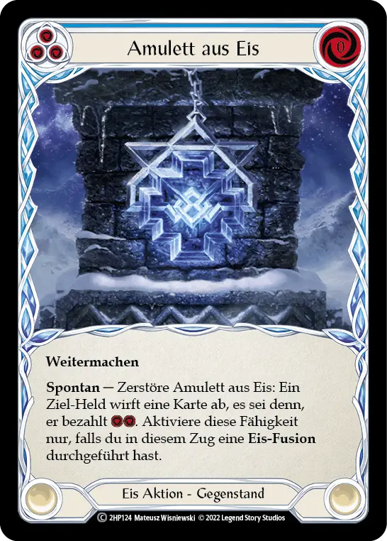 Card: Amulet of Ice (blu)
