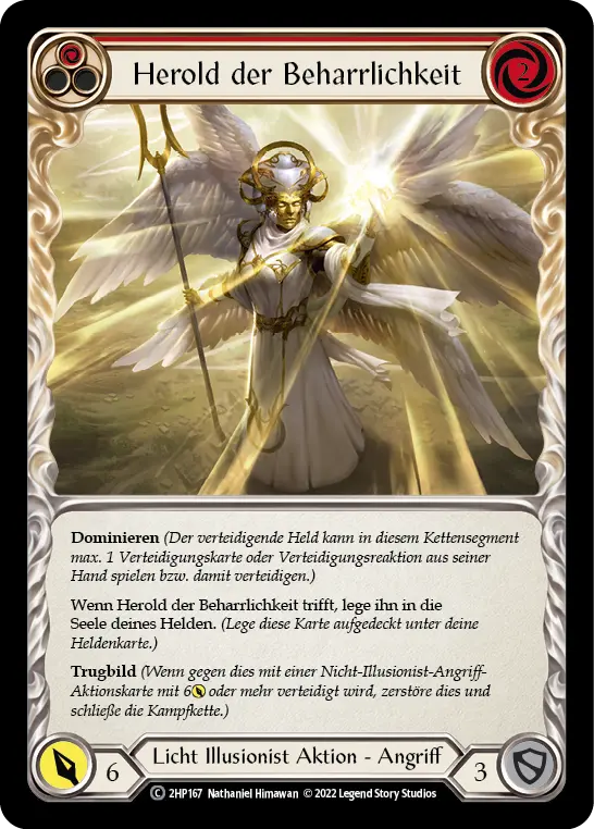 Card: Herald of Tenacity (red)