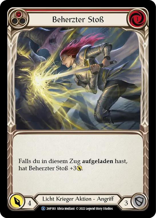 Card: Valiant Thrust (red)