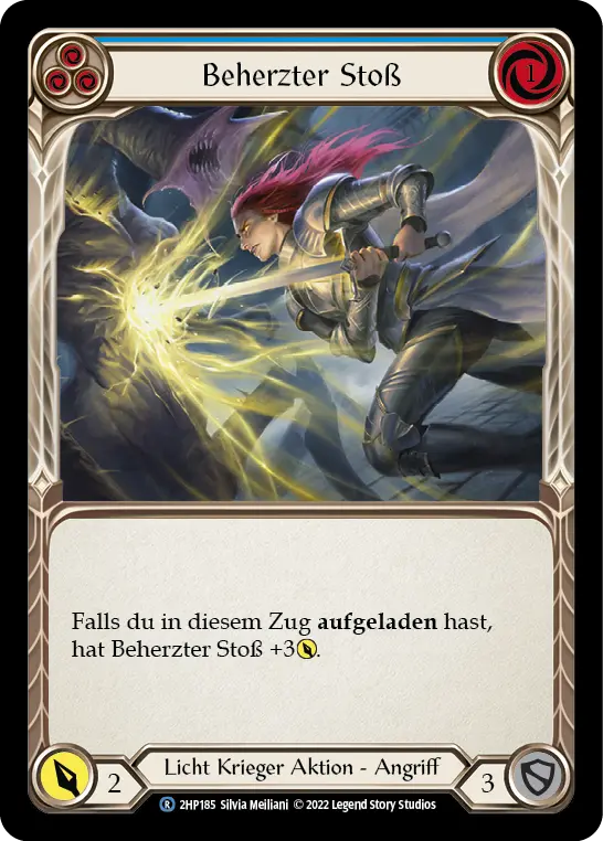 Card: Valiant Thrust (blu)