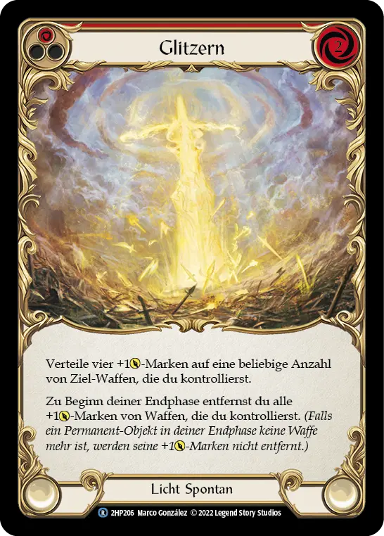 Card: Glisten (red)