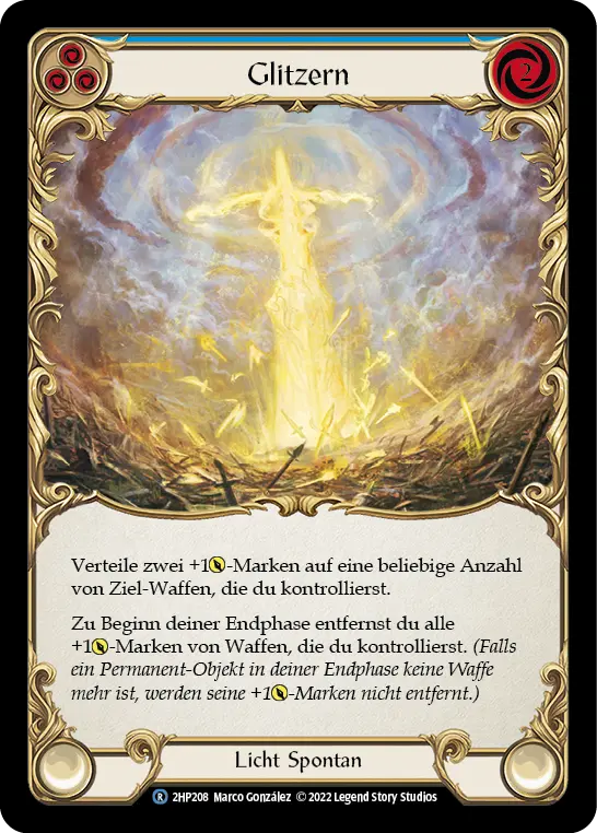 Card: Glisten (blu)