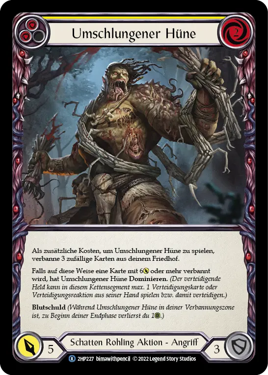 Card: Writhing Beast Hulk (yel)