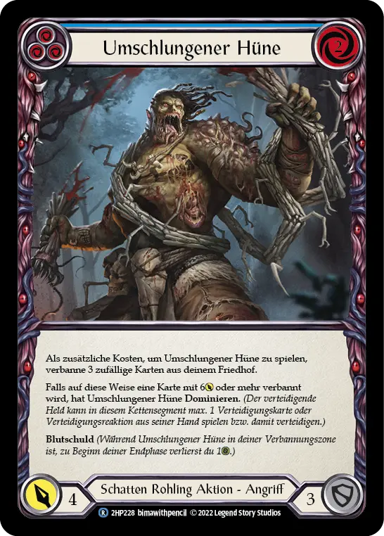 Card: Writhing Beast Hulk (blu)
