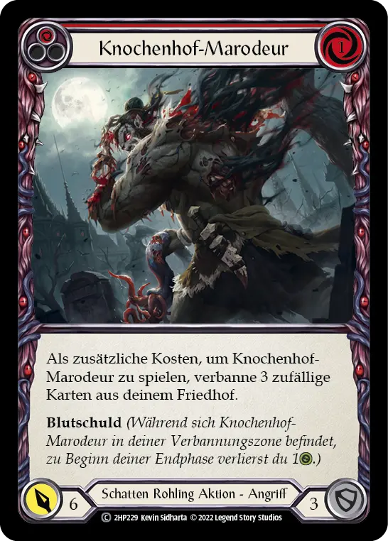 Card: Boneyard Marauder (red)