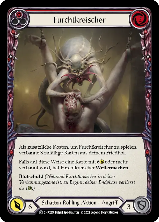 Card: Dread Screamer (red)