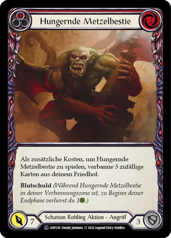 Card: Hungering Slaughterbeast (red)