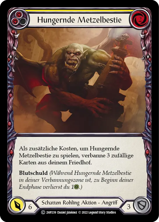 Card: Hungering Slaughterbeast (yel)
