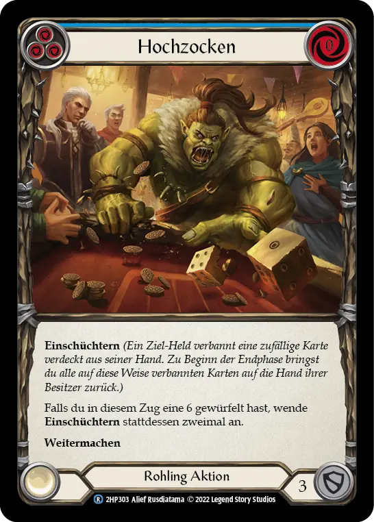 Card: High Roller (blu)