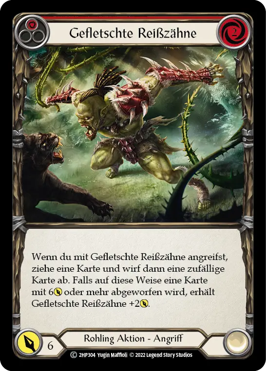 Card: Bare Fangs (red)