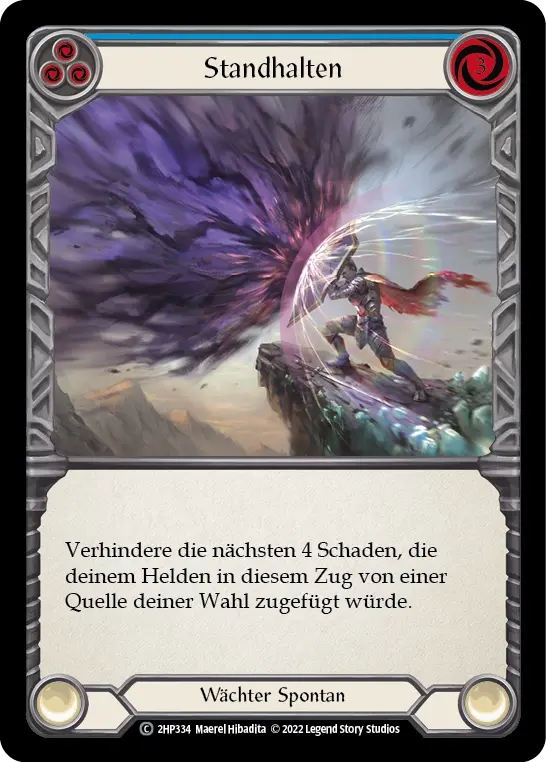 Card: Steadfast (blu)