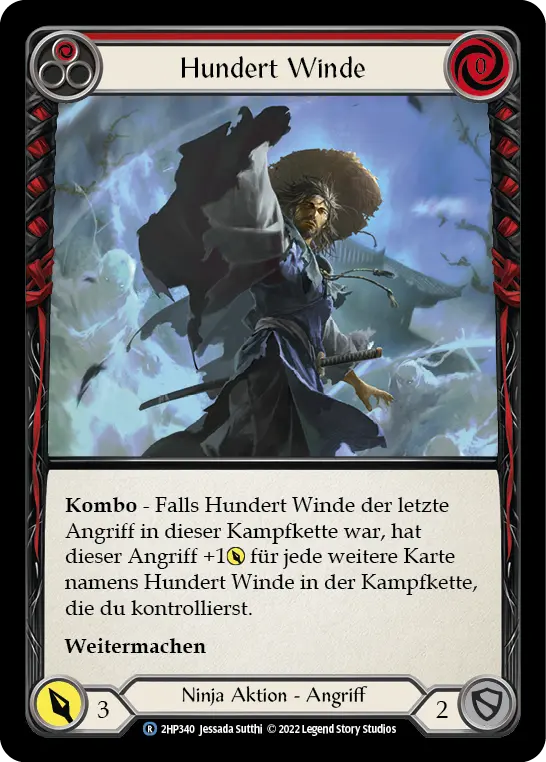 Card: Hundred Winds (red)