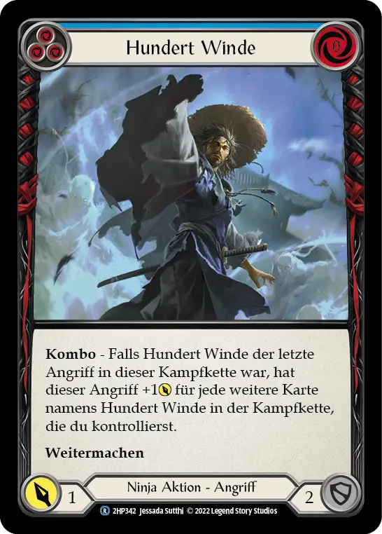 Card: Hundred Winds (blu)