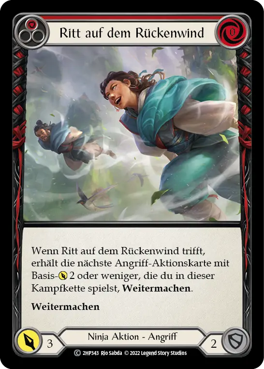 Card: Ride the Tailwind (red)