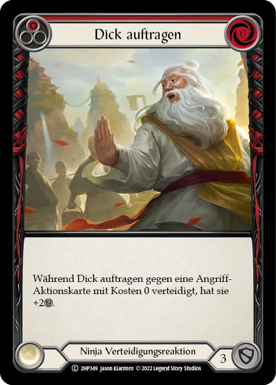 Card: Wax On (red)