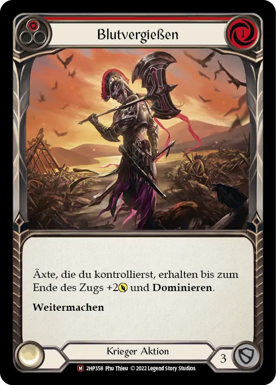 Card: Spill Blood (red)