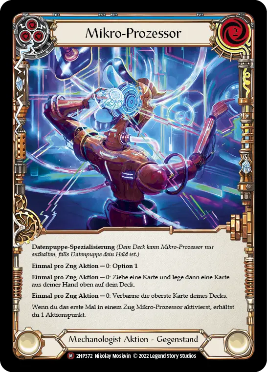Card: Micro-processor (blu)