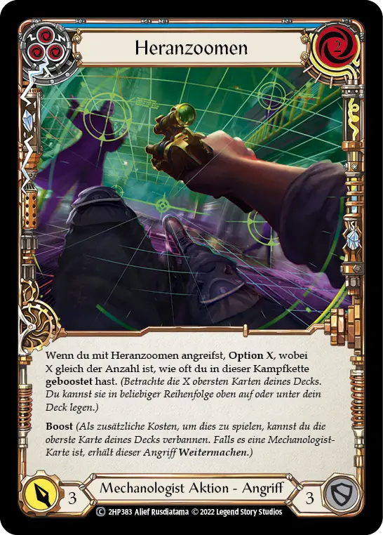 Card: Zoom In (blu)