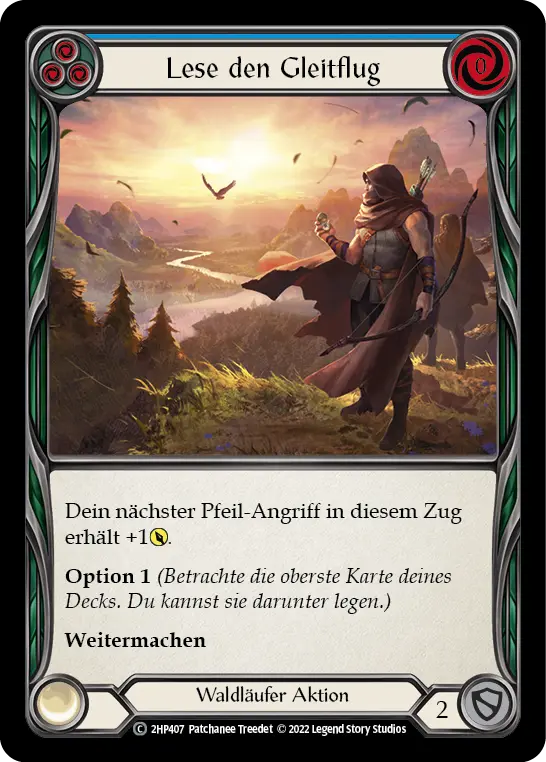 Card: Read the Glide Path (blu)